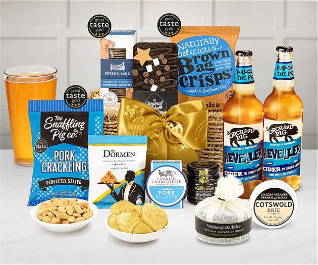 Gentleman's Favourites Hamper With Cider